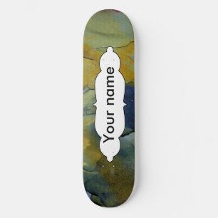 Peeling paint skateboard