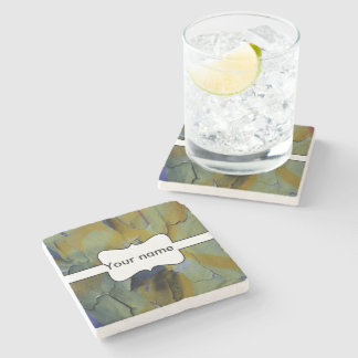 Peeling paint stone coaster