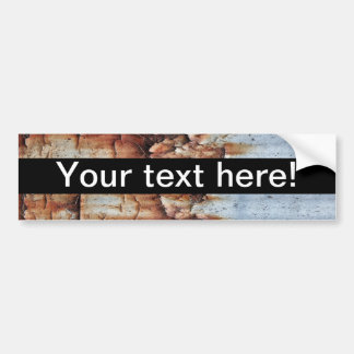 Peeling paint texture bumper sticker
