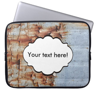 Peeling paint texture laptop sleeve
