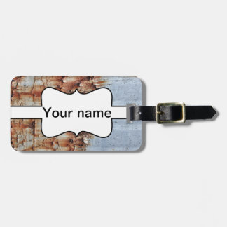 Peeling paint texture luggage tag