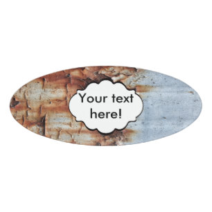 Peeling paint texture name tag