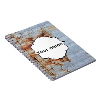 Peeling paint texture notebook