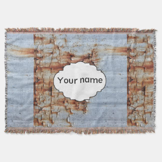 Peeling paint texture throw blanket