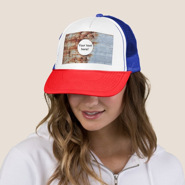 Peeling paint texture trucker hat (In Situ)