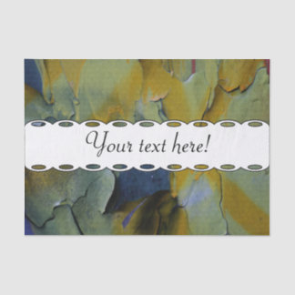 Peeling paint tissue paper