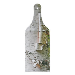 "PEELING WHITE TREE BARK" (PHOTOG) CUTTING BOARD