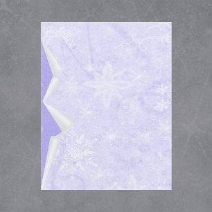 Peeling Winter Purple Scrapbook Paper
