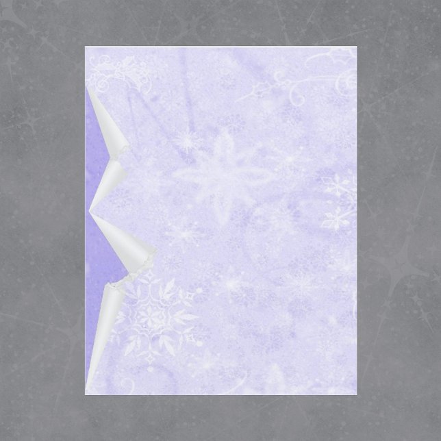 Peeling Winter Purple Scrapbook Paper (Creator Uploaded)