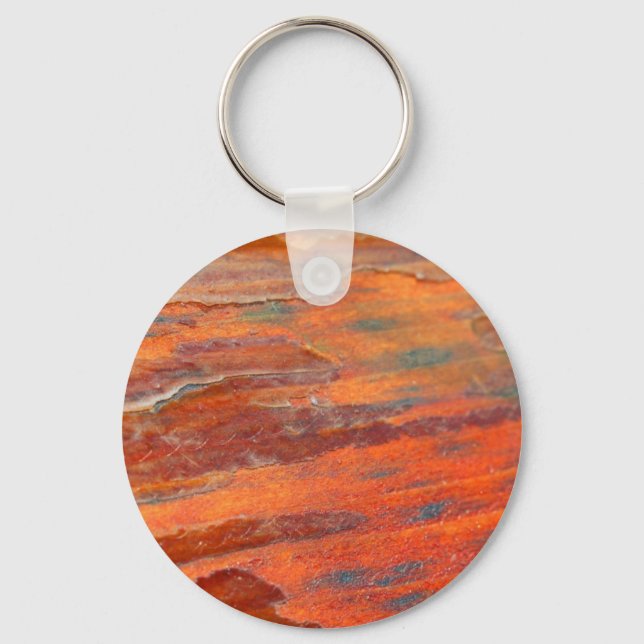 Peeling Wood Key Ring (Front)