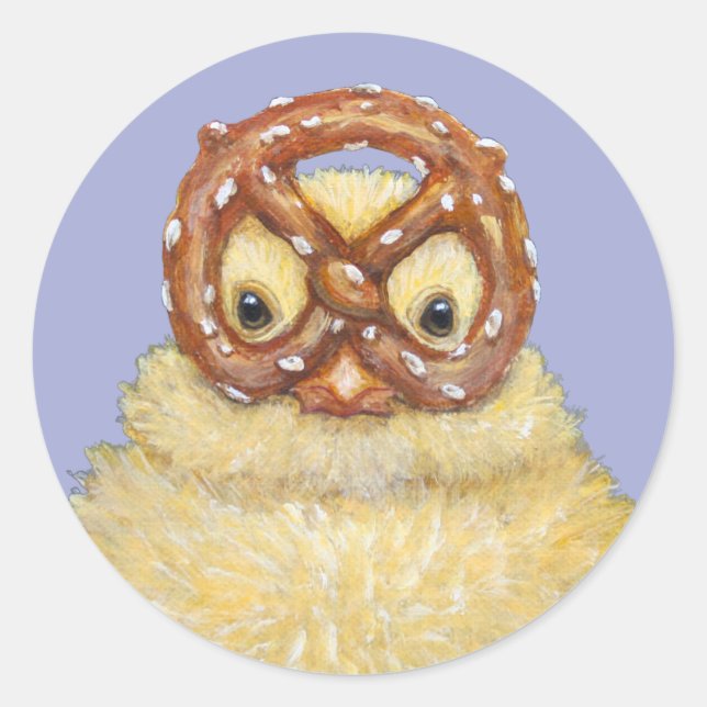 Peep and pretzel sticker (Front)