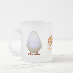 Peep Frosted Glass Mug