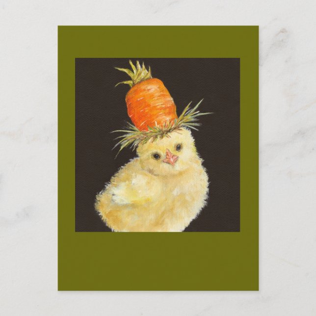 peep with tall carrot postcard (Front)
