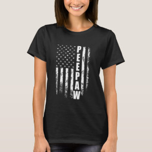Peepaw American Flag 4th of July Vintage Christmas T-Shirt