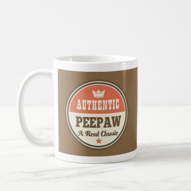 Peepaw Father's Day Vintage Mug (Left)