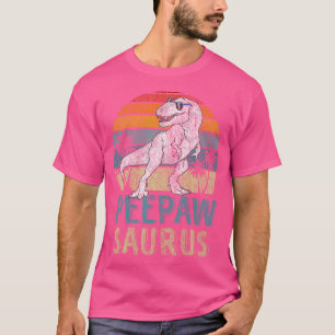 Peepawsaurus T Rex Dinosaur Peepaw Saurus Family M T-Shirt