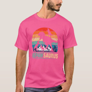 Peepawsaurus T Rex Peepaw Dinosaur 3 Kids Funny Fa T-Shirt