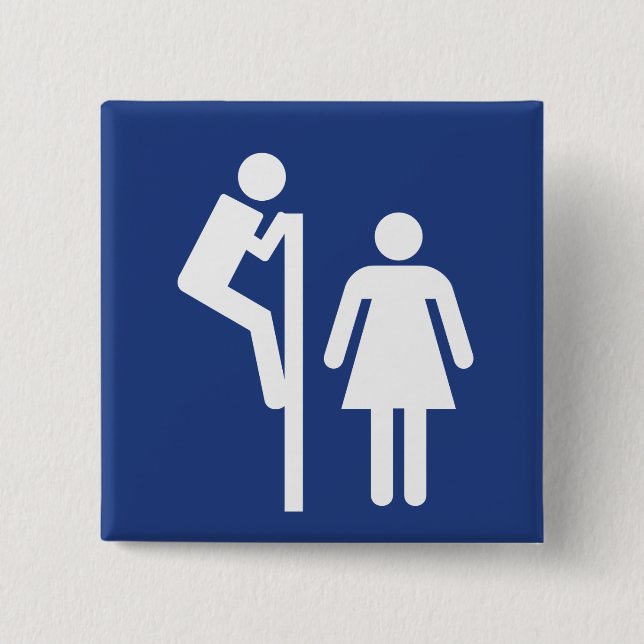 Peeper 15 Cm Square Badge (Front)