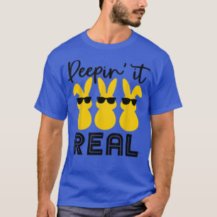 Peepin It Real Easter Bunny Eggs Basket Ideas Kids T-Shirt