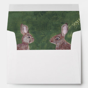 Peeping Easter Bunny Rabbits Inside Envelopes