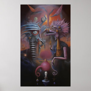 Peeping Through Pat Hartman's Bedroom Window Poster