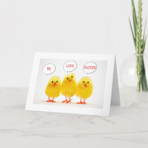 PEEPS COMING BY "WE LOVE EASTER AND YOU!" HOLIDAY CARD