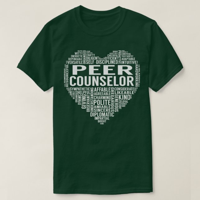 Peer Counsellor Heart T-Shirt (Design Front)