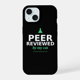 Peer Reviewed by My Cat Funny Science Phone Case