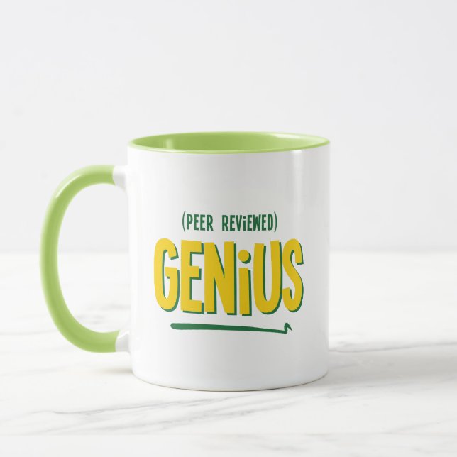 Peer Reviewed Genius Coffee Mug (Left)