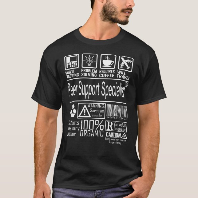 Peer Support Specialist Multitasking T-Shirt (Front)