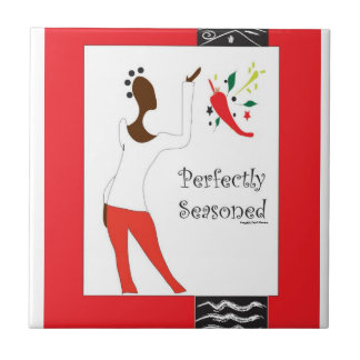 "Pefrectly Seasoned Kitchen Tile" Tile