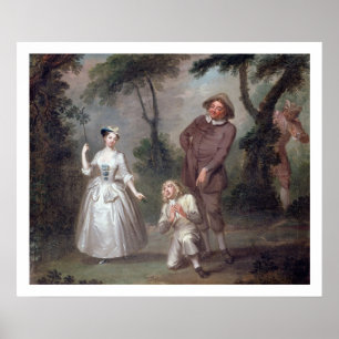 Peg Woffington as Rosalind with Celia and Touchsto Poster