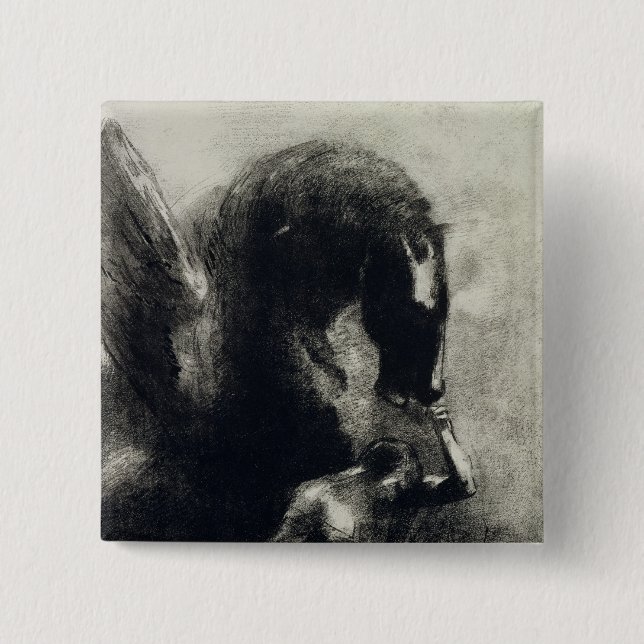Pegasus 15 Cm Square Badge (Front)