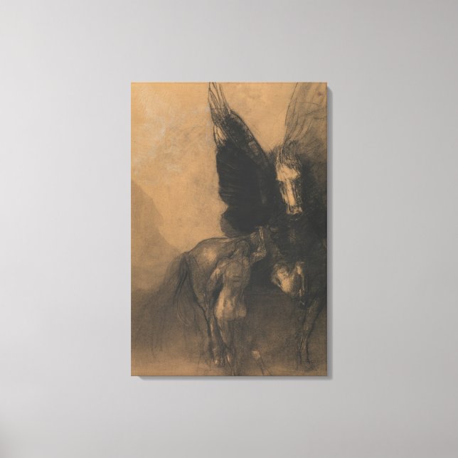 Pegasus and Bellerophon Canvas Print (Front)