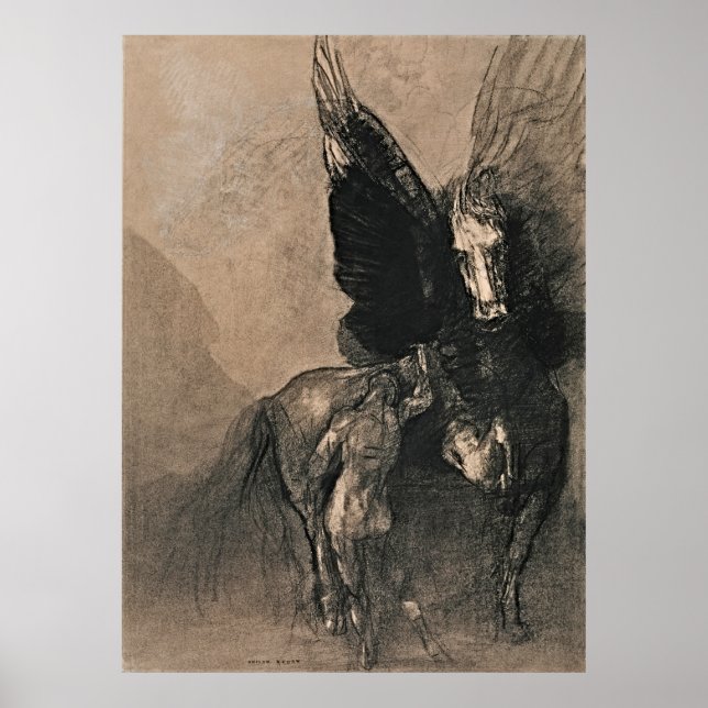 Pegasus and Bellerophon – Mythic Masterpiece Poster (Front)