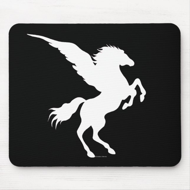 Pegasus Black Mousepad (Front)