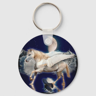 PEGASUS & BLACK RAVEN KEY RING