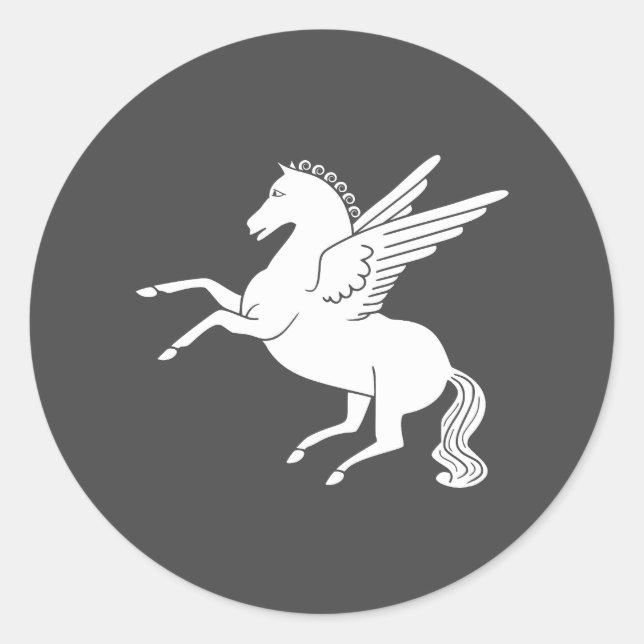 Pegasus Classic Round Sticker (Front)