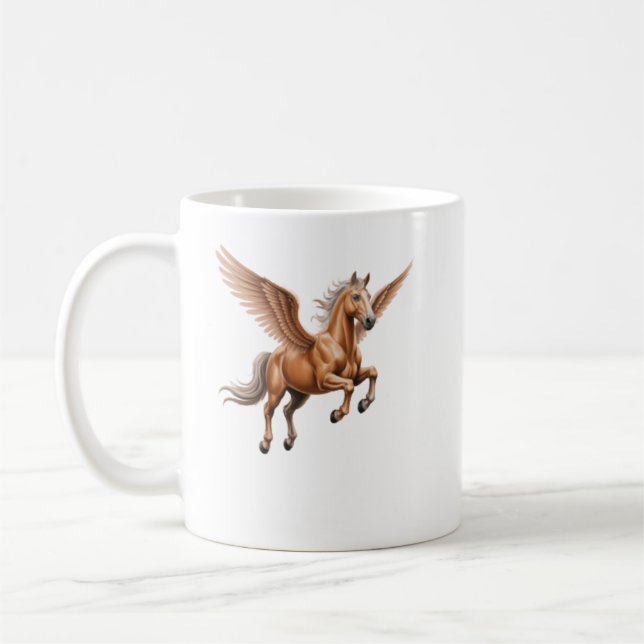 Pegasus Coffee Mugs Love Horses (Left)