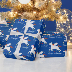 Pegasus Constellation Seasons Greetings Wrapping Paper