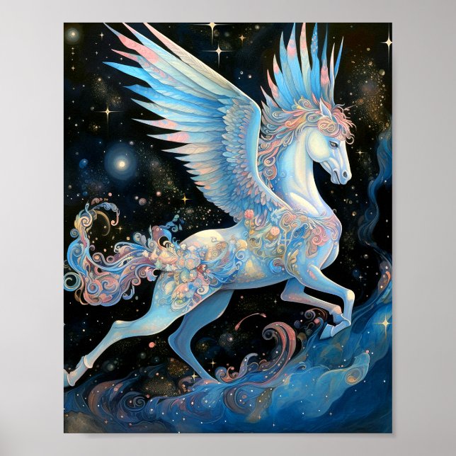 Pegasus Fantasy Art Poster (Front)