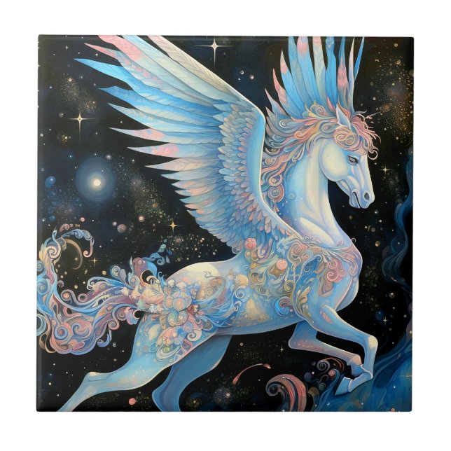 Pegasus Fantasy Art Tile (Front)