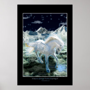 PEGASUS Fantasy Book Art Poster II