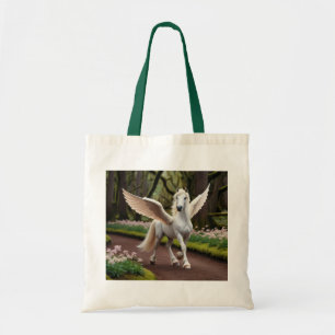 Pegasus Filly on Forest Walk Tote Bag