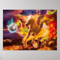 PEGASUS HORSE DESTROYS THE KRAKEN