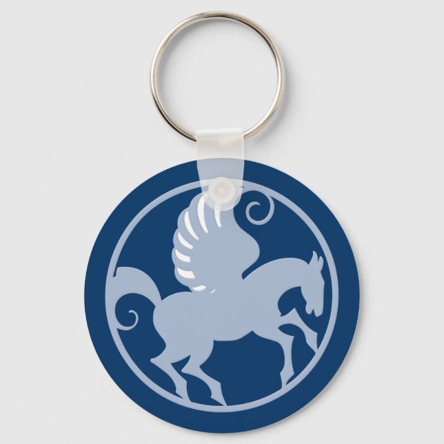 Pegasus in circle key ring (Front)