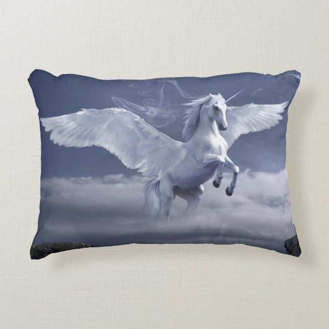 Pegasus in flight     decorative cushion (Front)