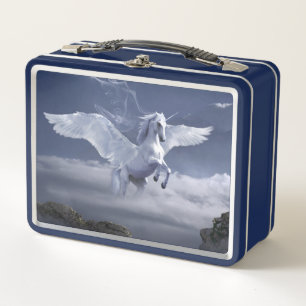 Pegasus in flight       metal lunch box