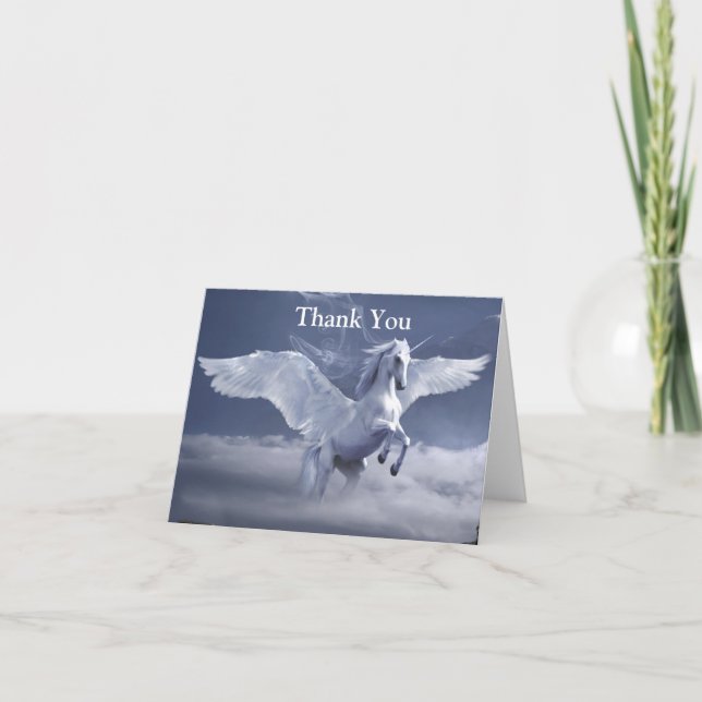 Pegasus in flight    thank you card (Front)
