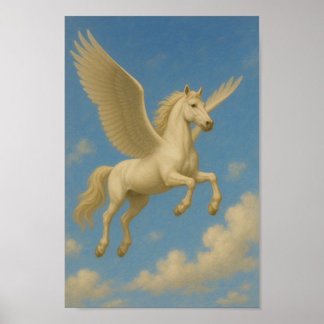 Pegasus in Flight – The Skybound Spirit of Legends Poster (Front)